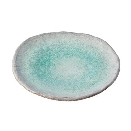 Jídelní talíř AQUA SPLASH 25 cm, modrá, keramika, MIJ