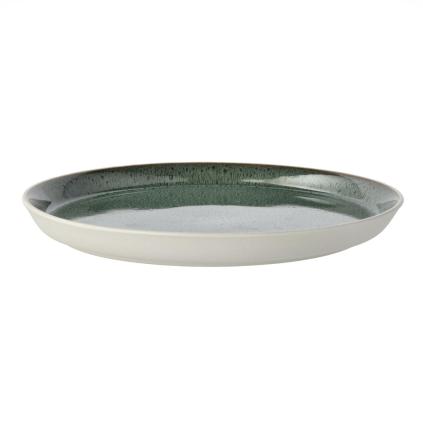 Jídelní talíř GASTRO 27 cm, bílá / zelená, kamenina, Bitz