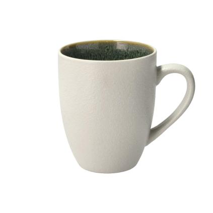 Hrnek GASTRO 300 ml, bílá / zelená, kamenina, Bitz