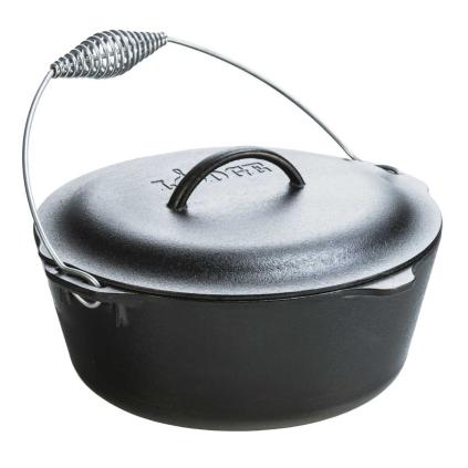 Hrnec 8,5 l, s poklicí a madlem, litina, Lodge
