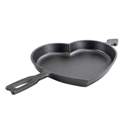 Forma na koláč 24 cm, srdce, litina, Lodge