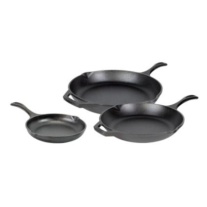 Sada pánví CHEF COLLECTION, sada 3 ks, litina, Lodge