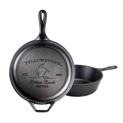 Servírovací pánev YELLOWSTONE 26 cm, dvojitá, litina, Lodge