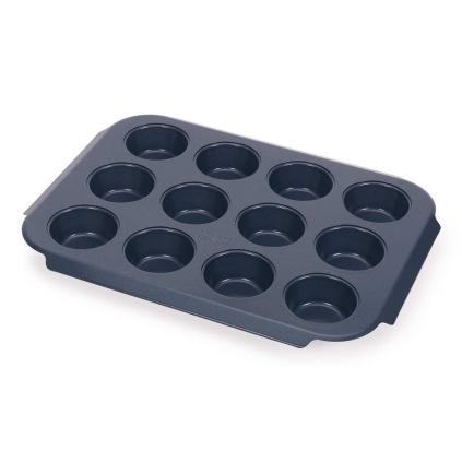 Forma na muffiny NEST BAKE 45072 30 cm, modrá, ocel, Joseph Joseph