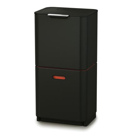 Koš na tříděný odpad TOTEM MAX 60 l, černá, ocel / plast, Joseph Joseph