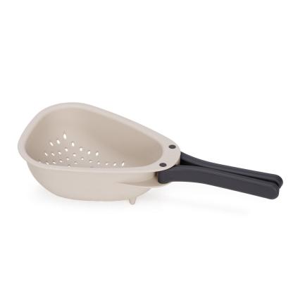 Cedník DROPLET 1000018 22 cm, bílá, plast, Joseph Joseph