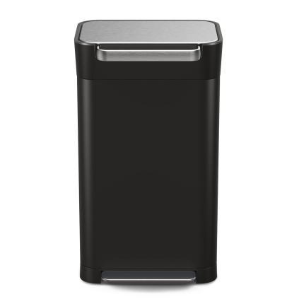 Pedálový odpadkový koš TITAN COMPACTOR 30146 30 l, černá, ocel, Joseph Joseph