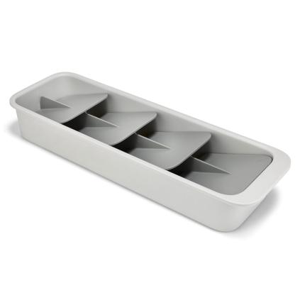 Organizér na příbory DRAWERSTORE 8500011 40 x 13 cm, šedá, plast, Joseph Joseph