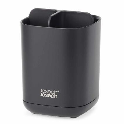 Kelímek na zubní kartáčky EASYSTORE 70598 13 cm, černá, plast, Joseph Joseph