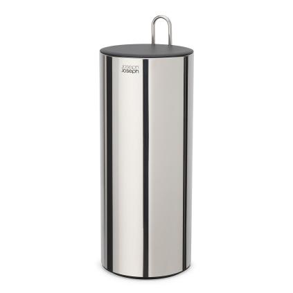 Zásobník na toaletní papír EASYSTORE LUXE 70593 41 cm, stříbrná, nerezová ocel, Joseph Joseph