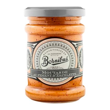 Hořčice 250 g, s papričkami d'Espelette, BORNIBUS