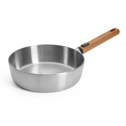 Hluboká pánev LOGIC STEEL 24 cm, nerezová, WOLL