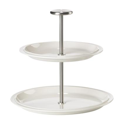 Etažér EAU 20 cm, bílá, porcelán, Zone Denmark