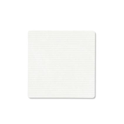 Podtácek SQUARE CORDUROY 10 x 10 cm, čistá bílá, kůže, LIND DNA
