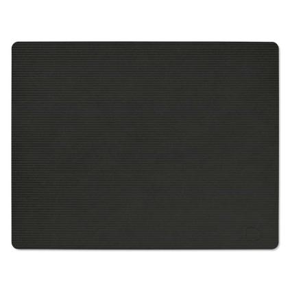 Prostírání SQUARE CORDUROY 35 x 45 cm, černý inkoust, kůže, LIND DNA
