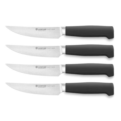 Steakový nůž PARTNER 12 cm, sada 4 ks, černá, Wüsthof