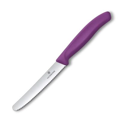 Nůž na rajčata SWISS CLASSIC 11 cm, fialová, plast, Victorinox