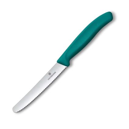 Nůž na rajčata SWISS CLASSIC 11 cm, zelená, plast, Victorinox