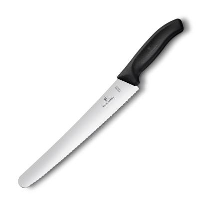 Nůž na pečivo SWISS CLASSIC 26 cm, černá, plast, Victorinox