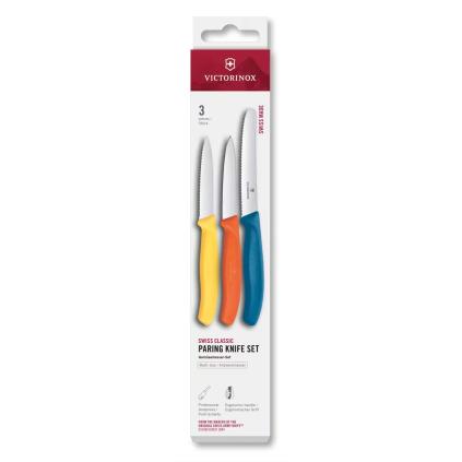 Sada nožů SWISS CLASSIC, sada 3 ks, vícebarevná, plast, Victorinox