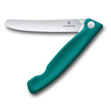 Kapesní nůž SWISS CLASSIC 11 cm, vroubkovaný, zelená, plast, Victorinox