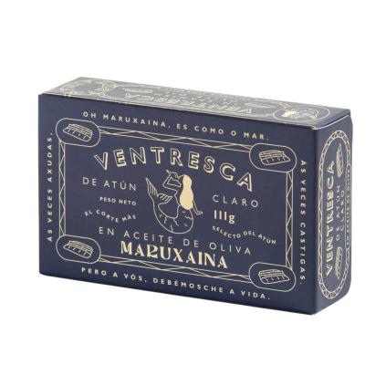 Břišní filety z tuňáka žlutoploutvého 120 ml, v olivovém oleji, Maruxaina
