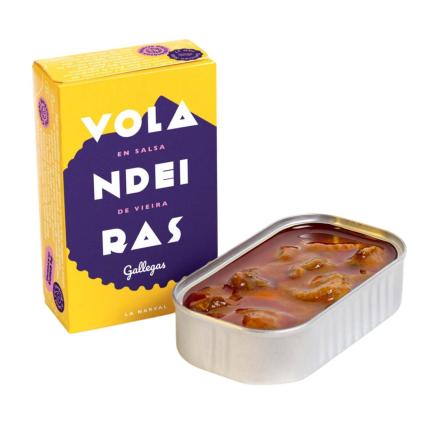 Galicijské hřebenatky 120 ml, v galicijské omáčce, La Narval