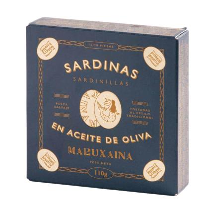 Sardinky 120 ml, malé 16-20 ks v olivovém oleji, Maruxaina