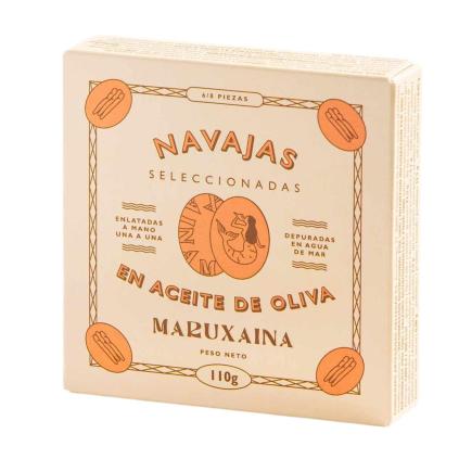 Břitky jedlé 120 ml, 6-8 ks v olivovém oleji, Maruxaina