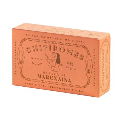 Plněné kalamáry 120 ml, 4-6 ks v olivovém oleji, Maruxaina
