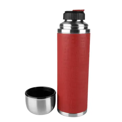 Termoska s hrníčkem SENATOR 1,0 l, nerezová ocel, červená