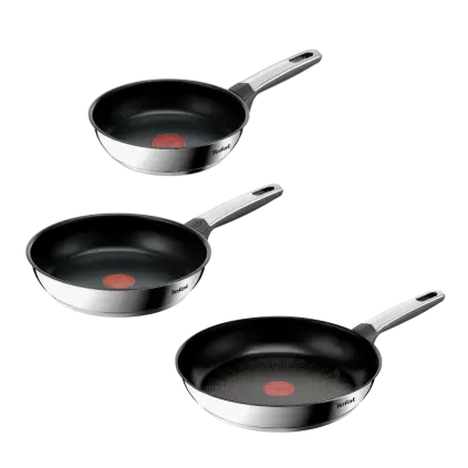 Sada pánví EMOTION+ 20 + 24 + 28 cm, sada 3 ks, titan, Tefal