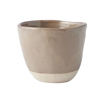 Šálek LOPSIDED 180 ml, hnědá, keramika, MIJ