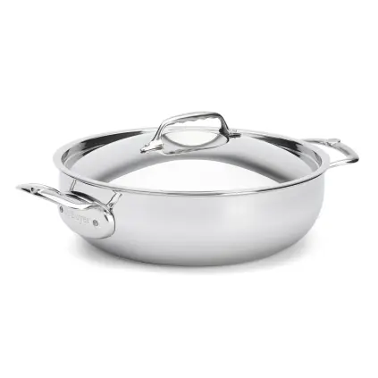 Hluboká pánev AFFINITY 28 cm, s poklicí, nerezová, de Buyer