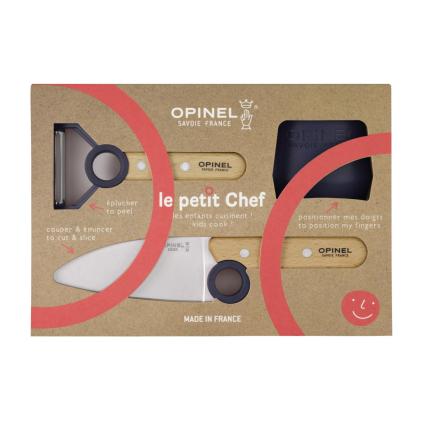 Dětský kuchařský set LE PETIT CHEF, sada 3 ks, modrá, Opinel