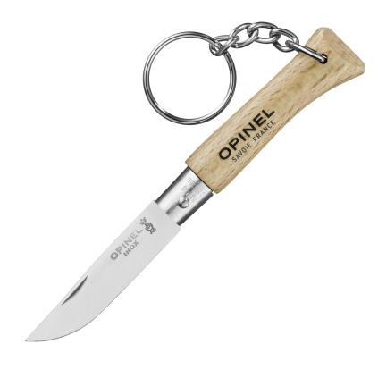 Kapesní nůž N°04 KEYCHAIN 5 cm, přírodní, bukové dřevo, Opinel