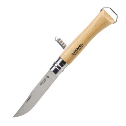 Kapesní nůž N°10 10 cm, s vývrtkou, bukové dřevo, Opinel