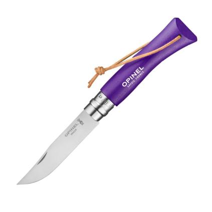 Kapesní nůž N°07 BUSHWACKER 8 cm, fialová, habrové dřevo, Opinel