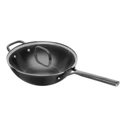 Wok MILANO 30 cm, s poklicí, černá, keramika, Zwilling
