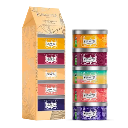 Dárková sada čajů HERBAL TEAS, 5 x 20 g plechovka, Kusmi Tea