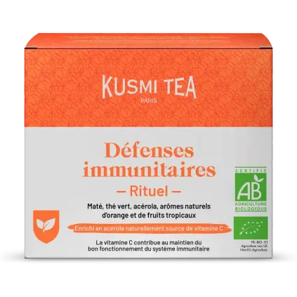 Bio zelený čaj IMMUNE DEFENSE RITUAL, 18 sáčků, Kusmi Tea