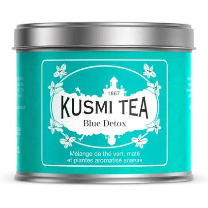 Zelený čaj BLUE DETOX 100 g, plechovka, Kusmi Tea