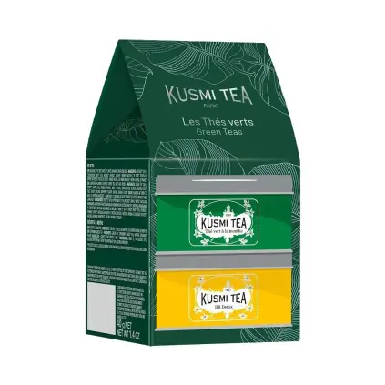 Dárková sada čajů SPEARMINT & BB DETOX, 2 x 20 g plechovka, Kusmi Tea