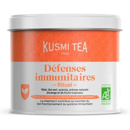 Bio zelený čaj IMMUNE DEFENSE RITUAL 100 g, tin, Kusmi Tea