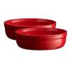 130298 sada misek na creme brulee o 12 cm cervena burgundy emile henry