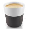 Termošálky na espresso 80 ml 2 kusy karbonově černé Eva Trio