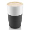 Termohrnky na café latte 360 ml 2 kusy karbonově černé Eva Trio