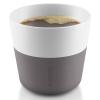 Termohrnek 230 ml, sada 2 ks, na kávu Lungo, šedá, Eva Solo