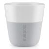 Termošálky na espresso 80 ml 2 kusy světle šedé Eva Trio
