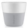 Termohrnky na kávu Lungo 230 ml 2 kusy světle šedé Eva Trio